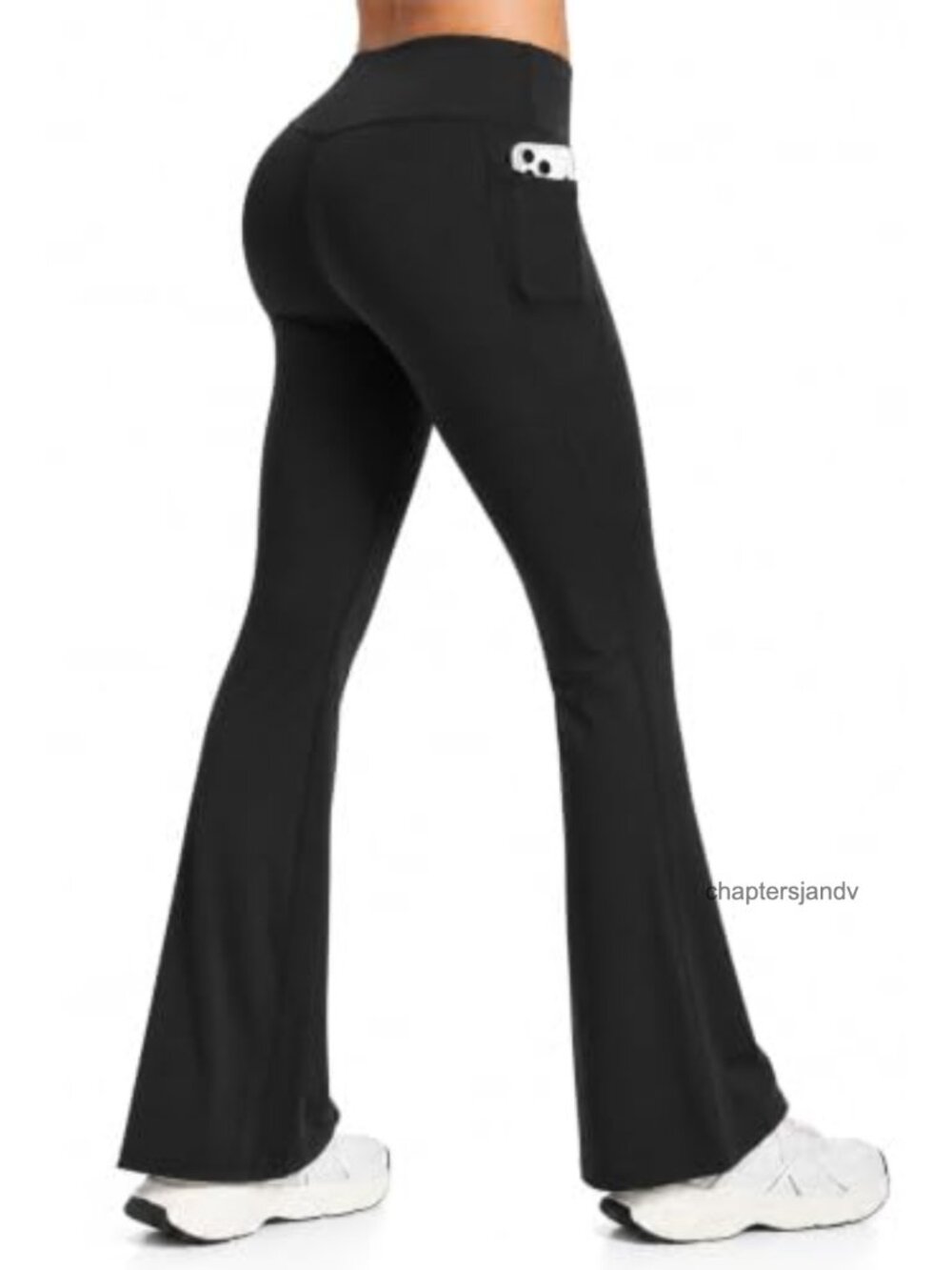 Flare Leggings Yoga Pants High Waist Tummy Control with Pockets